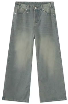 Cyan Vintage Baggy Jeans