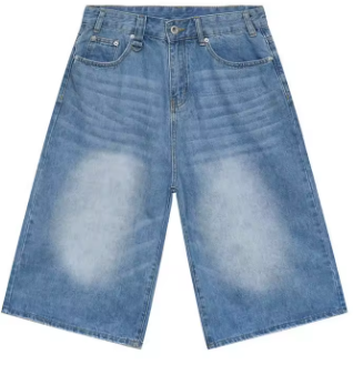 Light Blue Vintage Denim Jorts