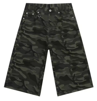 Dark Camo Vintage Denim Jorts